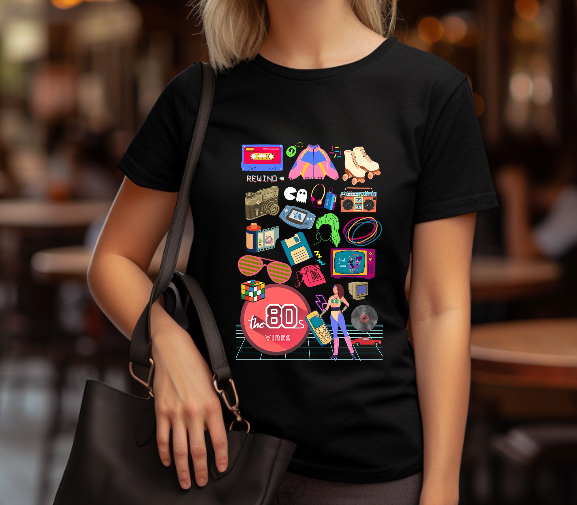 THE 80s VIBES Unisex Cool T shirt 1980s Design Women s Tshirt Men s Cute Gift for Millennials Birthday Gift Millennial Trendy T Shirt Etsy Ireland