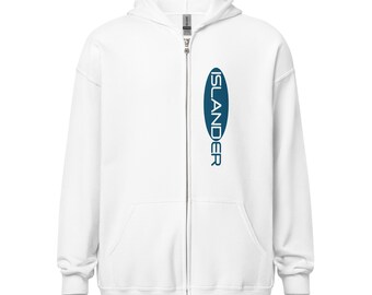 ISLANDER Collectie Islander-kleding Islander-mode Islander-stijl Islander-kleding Unisex-hoodie met rits van zware mix