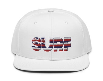 Hawaiian Surf Cap  Flag-Inspired Headwear  Surfing in Paradise  Beach-Ready Cap  Aloha Surf Snapback Hat
