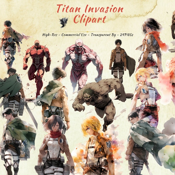 Titan Invasion PNG Clipart Collection | Anime Charaktere, Titans Clipart Collection