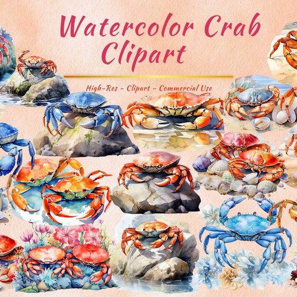 Crab PNG Clipart Collection | Cute Animal Images for Summer Themed Projects
