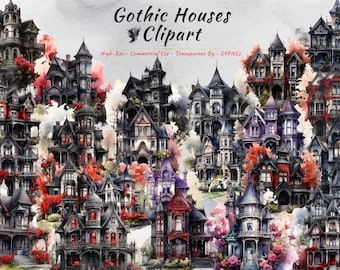 Gothic House  PNG Clipart Collection | Witch, Haunted, Vampire Houses & Mansions