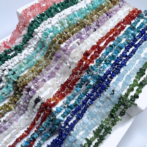 Gemstone Chip Beads Strand: 32 Inch DIY Jewelry Making