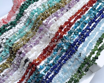 Gemstone Chip Beads Strand: 32 Inch DIY Jewelry Making