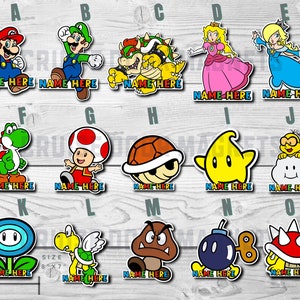 Personalized Super Mario Bros. Cruise Door Magnets: Stateroom Decor