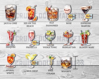 Personalized Cruise Drink Magnets: Stateroom Door Decor