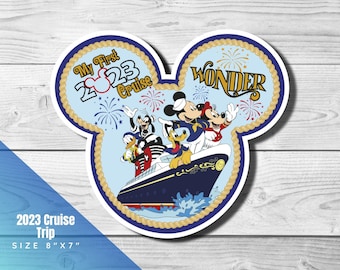 My First Disney Cruise Door Magnet - Pick your Ship - Stateroom, Disney inspired Mickey, Minnie, Donald, Pluto, Goofy, Daisy, Porthole, DCL