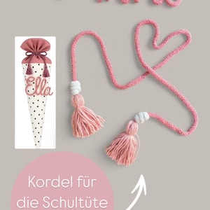 Lettering for the school cone / Lettering made of wool / Personalized lettering made of wire and wool / Candy cone image 4