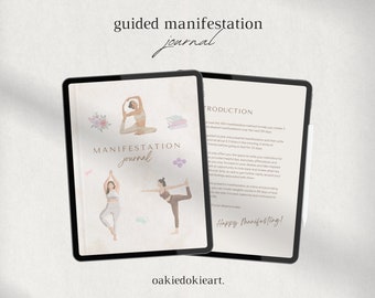 Downloadable Guided Manifestation Journal, Attract Abundance & Goals, 99 Days of Manifestation Magic, 369 Method