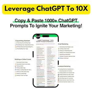 ChatGPT Marketing Prompts Pack - Ultimate 2500+ ChatGPT Prompts and Ideas To Ignite Your Marketing!