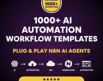 1000+ Ai Automation Workflow Templates For N8n - Plug & Play Ai Agents