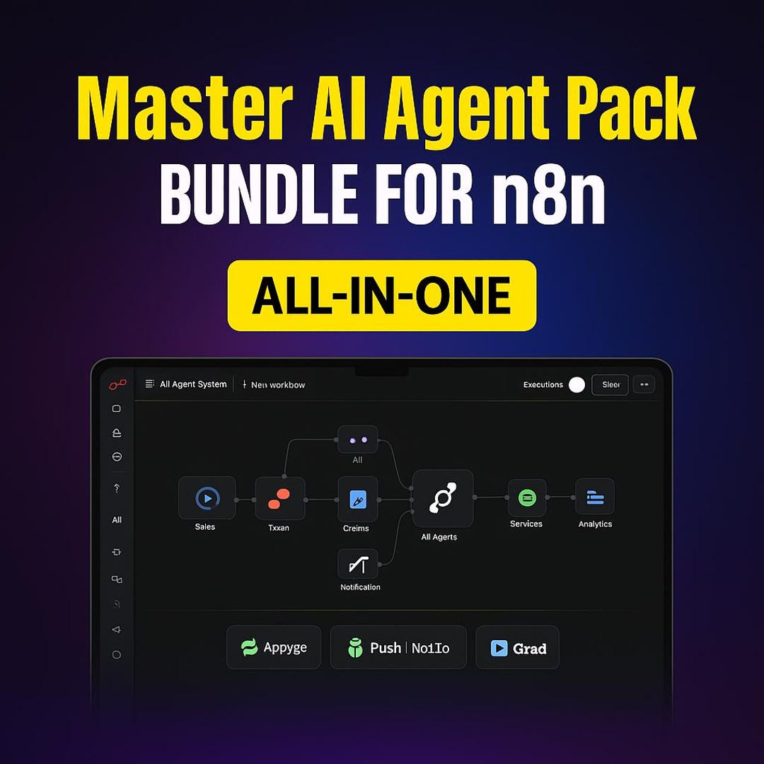 N8n AI Agent Automation Templates: 514 Workflow JSON Files (digital ...