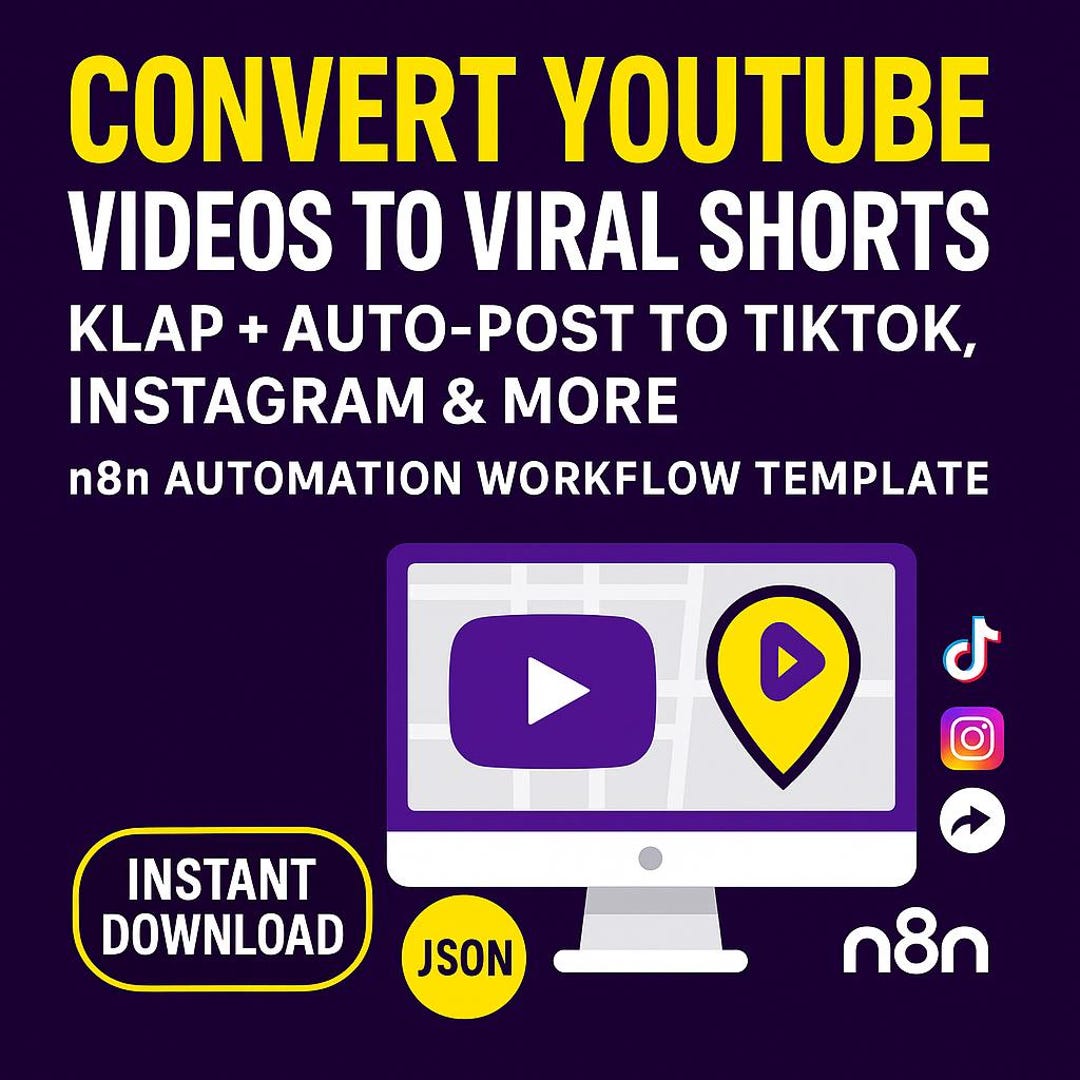 Automated Youtube to Tiktok Shorts Workflow (n8n Template Digital ...