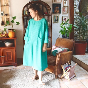 Robe trapeze verte Etsy France