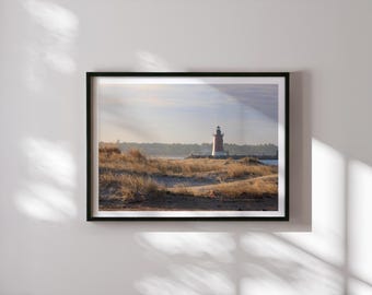 Impresión fotográfica del faro de East End / Fotos de la costa de Delaware, póster de viaje al faro