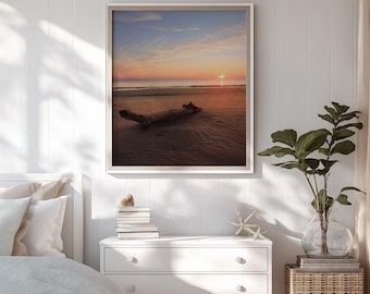 Driftwood Beach Fine Art Photo Print | Coastal Wall Art, Decor for Beach Houses, Minimalist Photography, Unframed Artwork