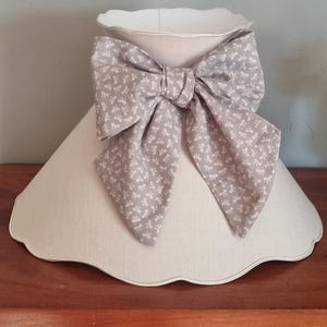 Shabby lampshade, Gustavian model, in washed linen
