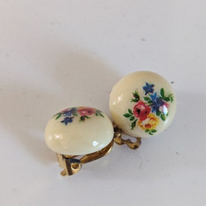 Boucles D'oreilles Vintage Années 70 – Design Nœud Et Grappes – Percées Avec Clous – État Impeccable