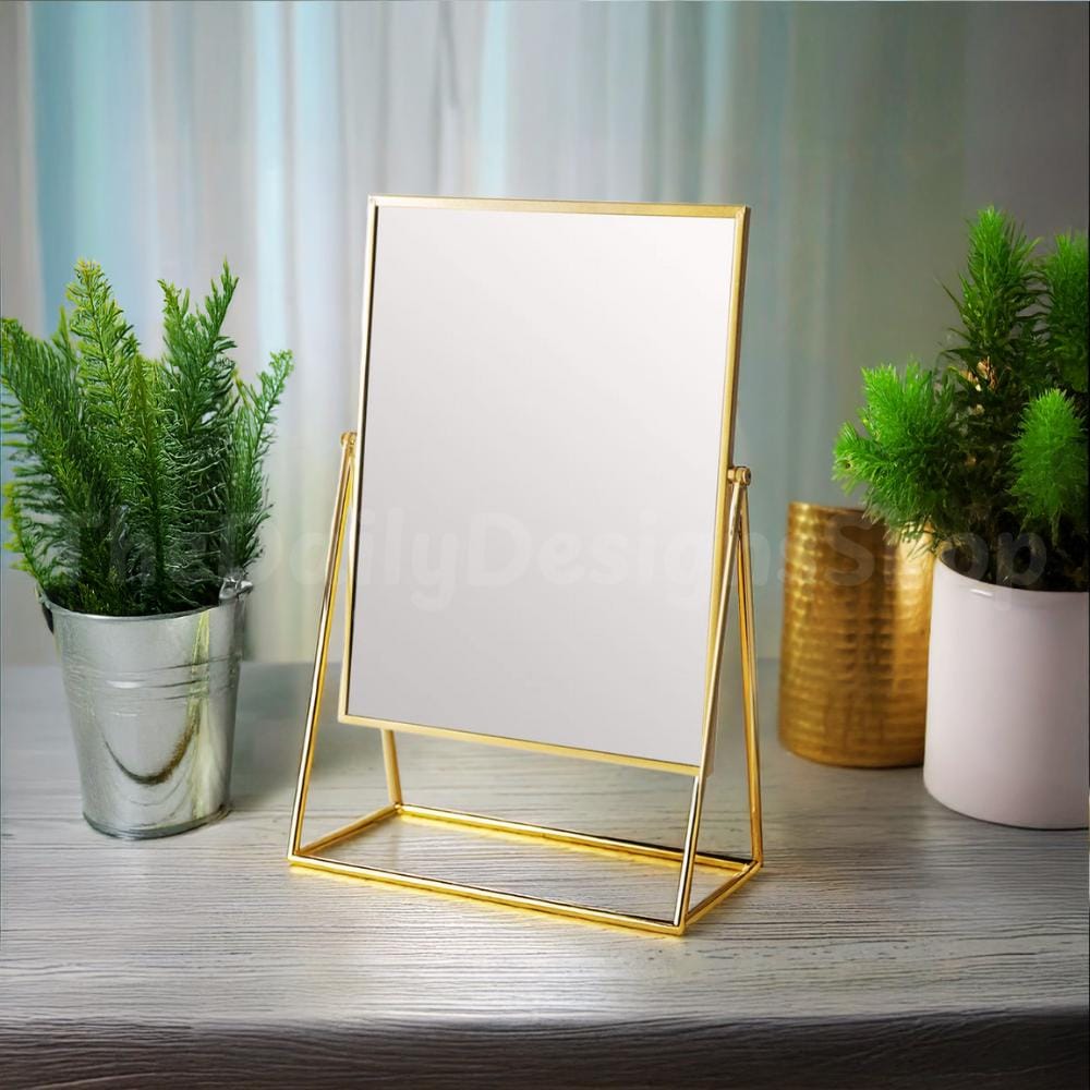 Gold Vanity Mirror | Free Standing for Tabletop Use | Elegant Makeup and Cosmetic Mirror for Dressing Tables | Large Adjustable Frame - Etsy Gold Vanity Mirror | Free Standing for Tabletop Use | Elegant Makeup and Cosmetic Mirror for Dressing Tables | Large Adjustable Frame - Etsy