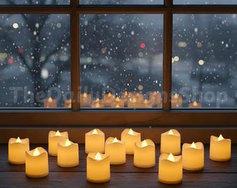 Flameless LED Tea Light Candles: Elegant Home Decor, Set of 12
