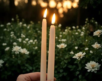 Flickering Flameless Taper Candles – LED, Battery Operated, Set of 6 or 12