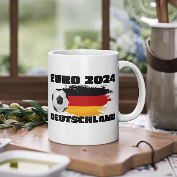 EURO 2024 DEUTSCHLAND Kubek z nadrukiem - prezent, kubek do kawy dla kolegi, Mistrzostwa Europy, Football, EURO2024