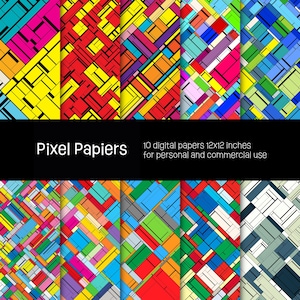 Digital papers - Creative designs - 10 high-definition digital papers - 12x12 inches - For personal and commercial use