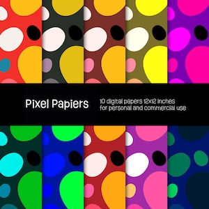 Digital papers - Creative designs - 10 high-definition digital papers - 12x12 inches - For personal and commercial use