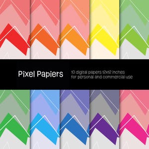Digital papers - Creative designs - 10 high-definition digital papers - 12x12 inches - For personal and commercial use