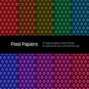 Digital papers - Creative designs - 10 high-definition digital papers - 12x12 inches - For personal and commercial use