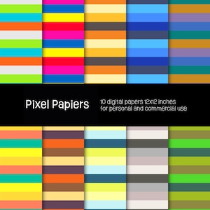 Digital papers - Creative designs - 10 high-definition digital papers - 12x12 inches - For personal and commercial use