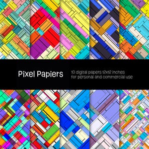 Digital papers - Creative designs - 10 high-definition digital papers - 12x12 inches - For personal and commercial use