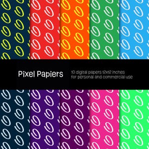 Digital papers - Creative designs - 10 high-definition digital papers - 12x12 inches - For personal and commercial use