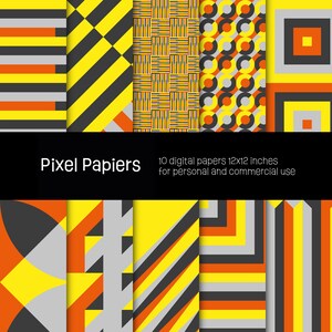 Digital papers - Creative designs - 10 high-definition digital papers - 12x12 inches - For personal and commercial use