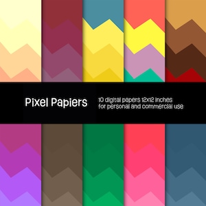 Digital papers - Creative designs - 10 high-definition digital papers - 12x12 inches - For personal and commercial use