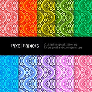 Digital papers - Creative designs - 10 high-definition digital papers - 12x12 inches - For personal and commercial use