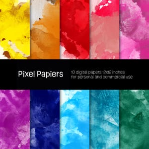 Digital papers - Creative designs - 10 high-definition digital papers - 12x12 inches - For personal and commercial use