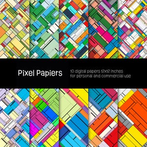 Digital papers - Creative designs - 10 high-definition digital papers - 12x12 inches - For personal and commercial use