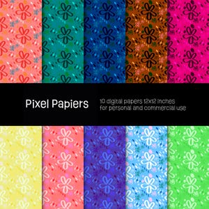 Digital papers - Creative designs - 10 high-definition digital papers - 12x12 inches - For personal and commercial use