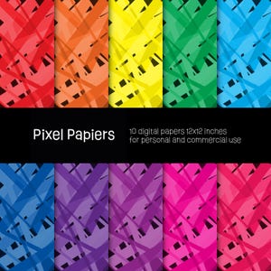 Digital papers - Creative designs - 10 high-definition digital papers - 12x12 inches - For personal and commercial use