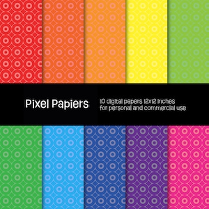 Digital papers - Creative designs - 10 high-definition digital papers - 12x12 inches - For personal and commercial use