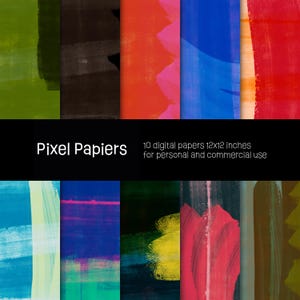 Digital papers - Creative designs - 10 high-definition digital papers - 12x12 inches - For personal and commercial use