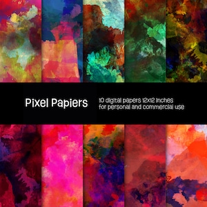 Digital papers - Creative designs - 10 high-definition digital papers - 12x12 inches - For personal and commercial use
