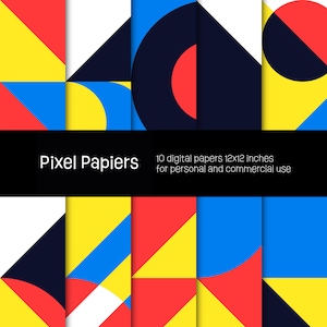 Digital papers - Creative designs - 10 high-definition digital papers - 12x12 inches - For personal and commercial use