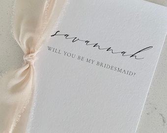 Bridesmaid Proposal Card | Bridesmaid Gifts | Maid of Honor Proposal Card | Matron of Honor Proposal Card | Will You Be My Bridesmaid