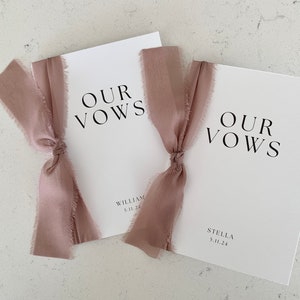 Vow Books, Vow Books His and Hers, Wedding Vow Books, Vow Books Set of 2, Personalized Vow Books
