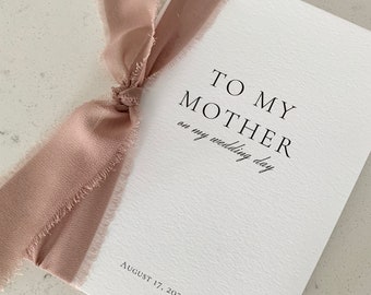 "Personalisierte ""To My"" Hochzeitstag Karten | Für meine Mutter | Zu meinem Vater | An meine Schwiegereltern | Zu meiner Brautjungfer | Handgemachte Hochzeit Karte