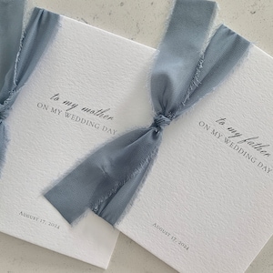 Cartões personalizados "Para o meu" dia do casamento | Para minha mãe | Para meu pai | Para meus sogros | Para minha madrinha | Cartões para o dia do casamento