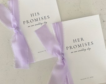 Vow Books, Vow Books His and Hers, Wedding Vow Books, Vow Books Set of 2, Personalized Vow Books