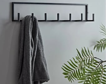 Metal Coat Rack  Modern Coat Rack Wall Coat Hook Wall Art For Entryway Coat Rack Wall Mount Towel Hanger Boho Coat Rack Coat Rack Shelf